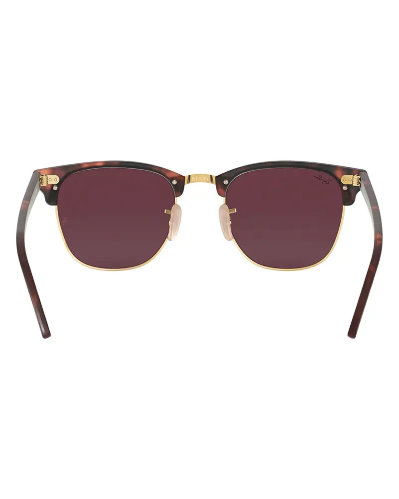 Ray-Ban RB3016 Clubmaster Fleck 51 Light Brown Gradient & Brown & Blue  Sunglasses | Sunglass Hut USA