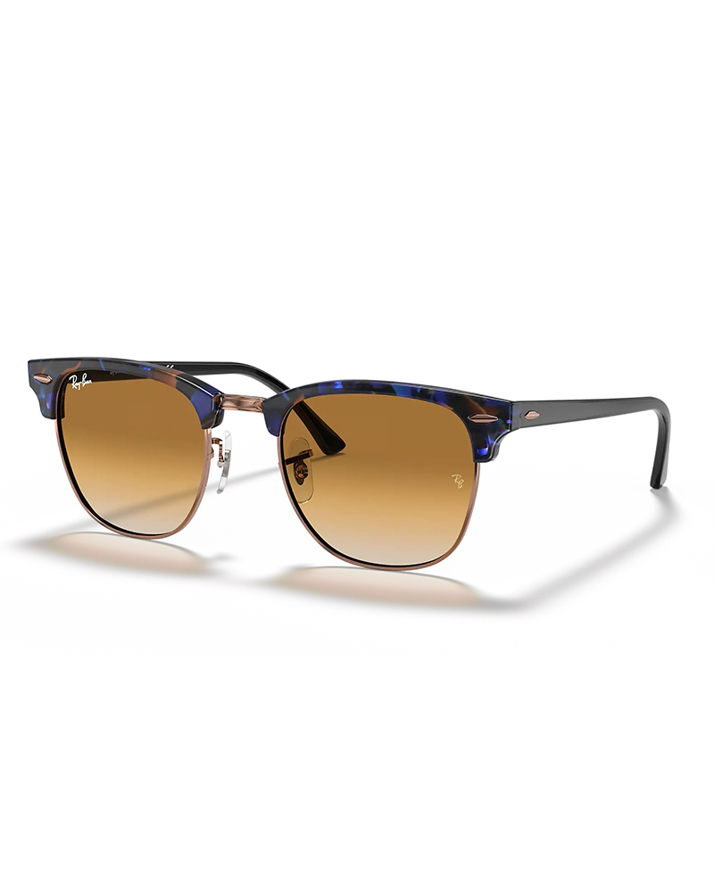Ray-Ban RB3016 Clubmaster Classic 51 Black & Wrinkled Black On Black  Polarized Sunglasses | Sunglass Hut USA